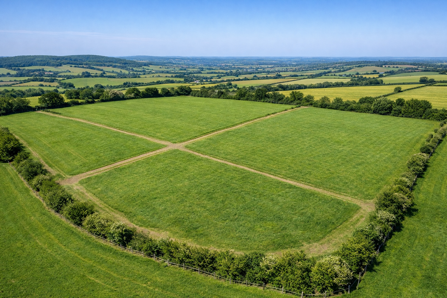 Ground mount solar field